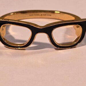 Kate Spade Black & Gold Eyeglass Design Bracelet